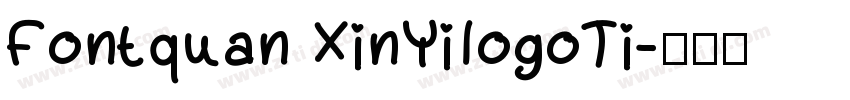 Fontquan XinYilogoTi字体转换